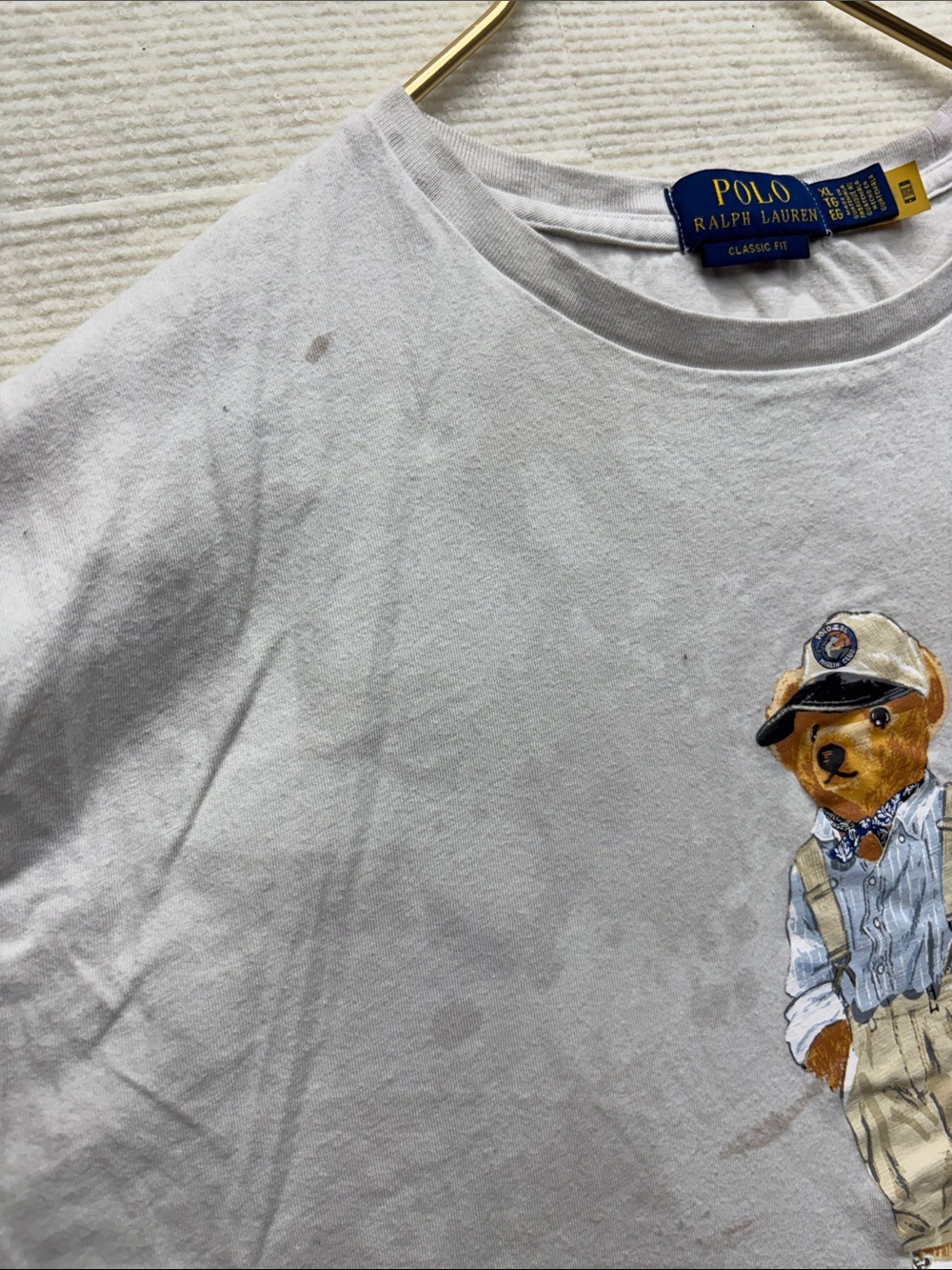 Polo by Ralph Lauren White Polo Bear on Short Sleeve Tee - Picture 5 of 12
